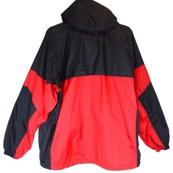 Men’s Columbia Packable Lightweight Windbreaker Jacket, Red/Black - Size XL - Picture 13 of 13